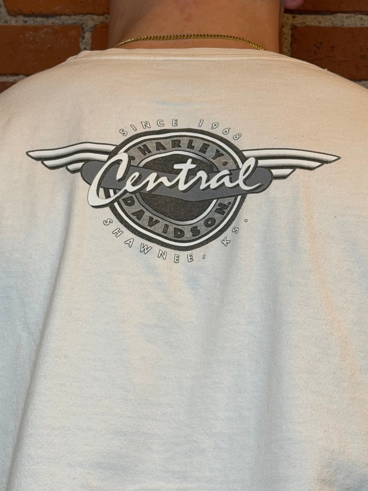 (2XL) 2003 Harley‑Davidson Central Shawnee KS Eagle Tribal Tee