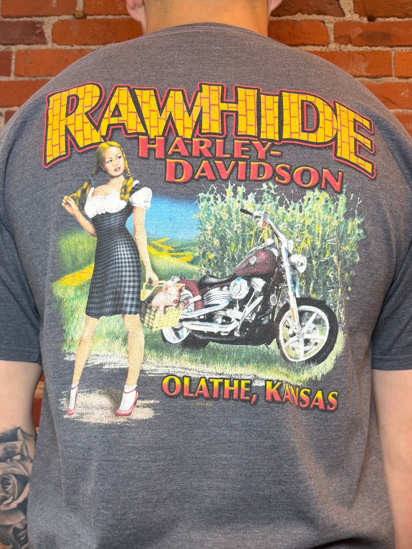 (XL) 2008 Harley‑Davidson Rawhide Olathe KS “Wizard of Oz / Dorothy” Tee