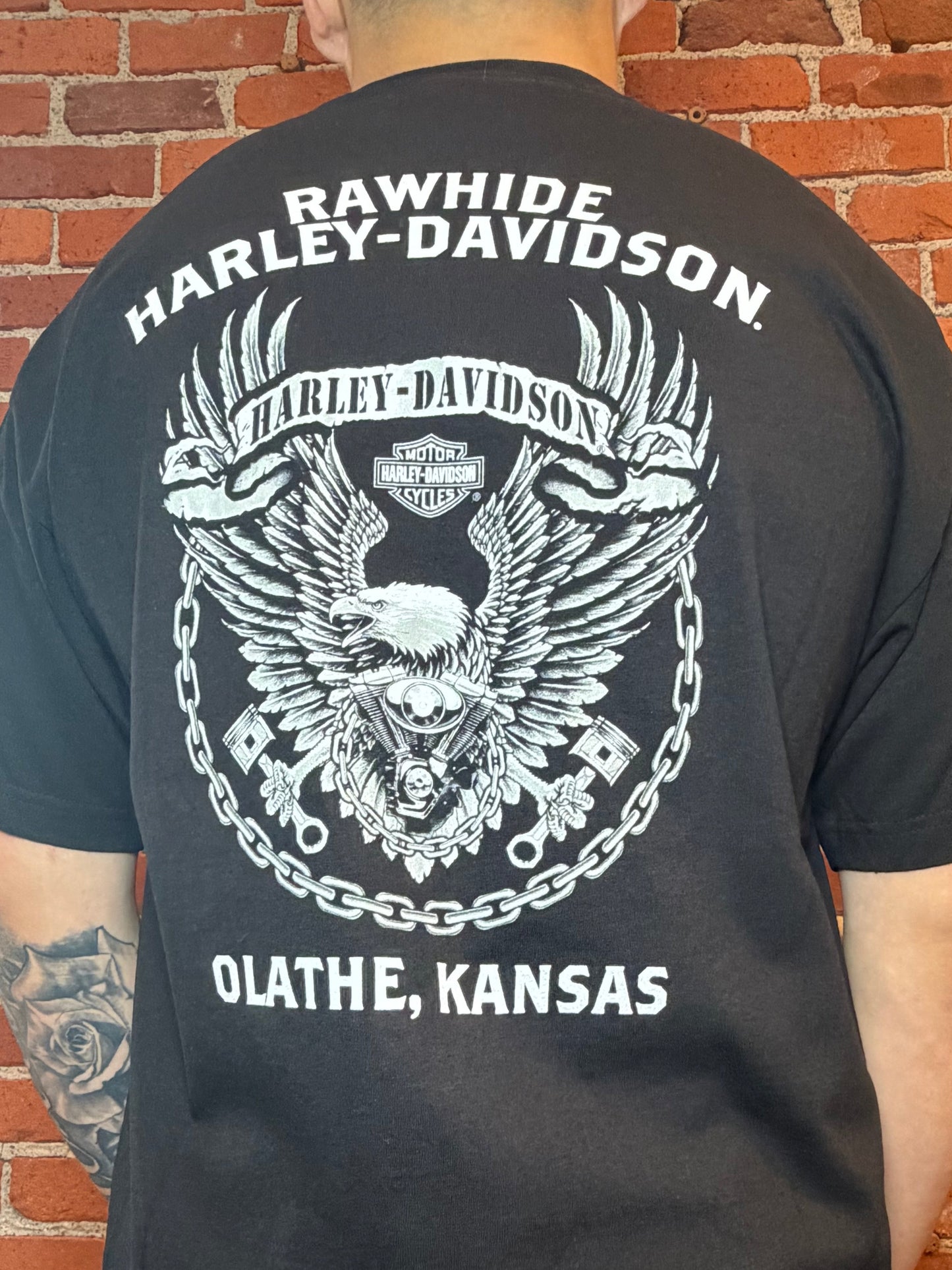 (2XL) 2020 Harley‑Davidson Rawhide Olathe KS “Biker Girl” Tee