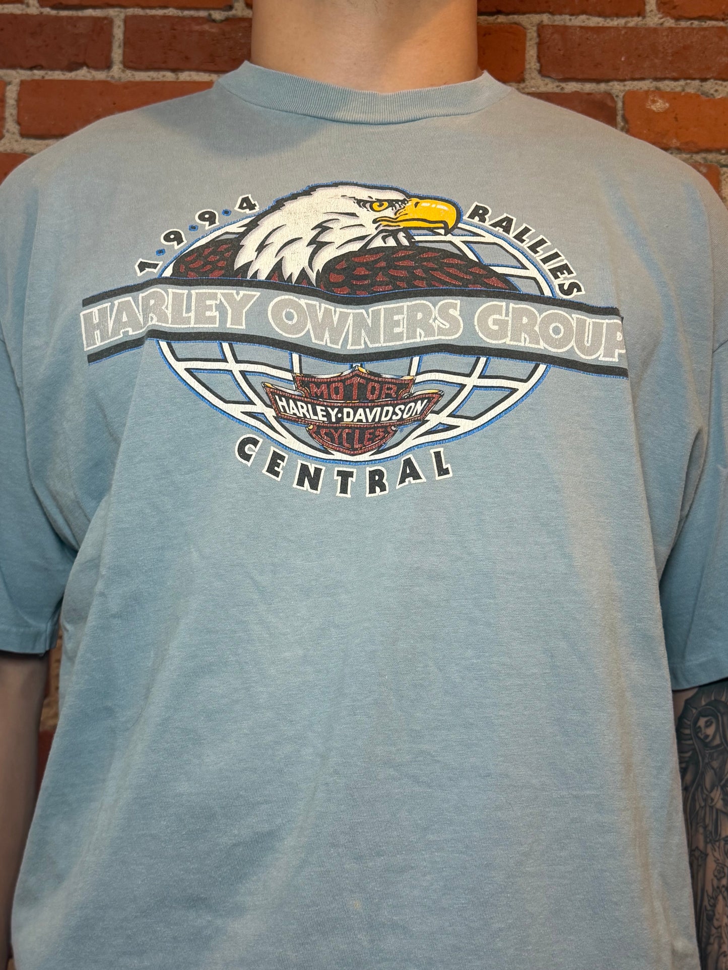 (2XL) 1994 Harley‑Davidson H.O.G. Central Rally Topeka KS Tee
