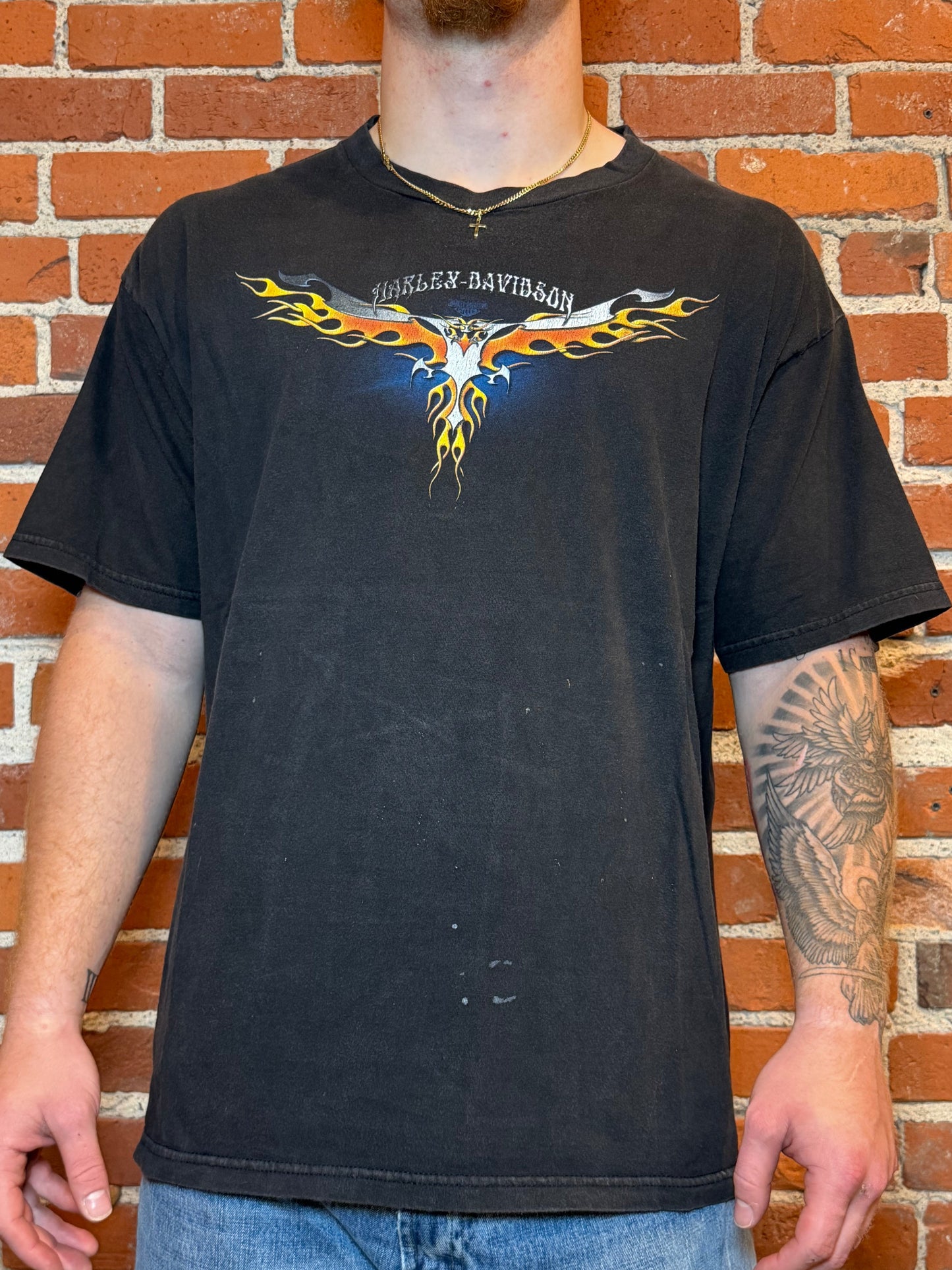 (2XL) Harley‑Davidson Gail’s – Kansas City MO Eagle Flame Tee