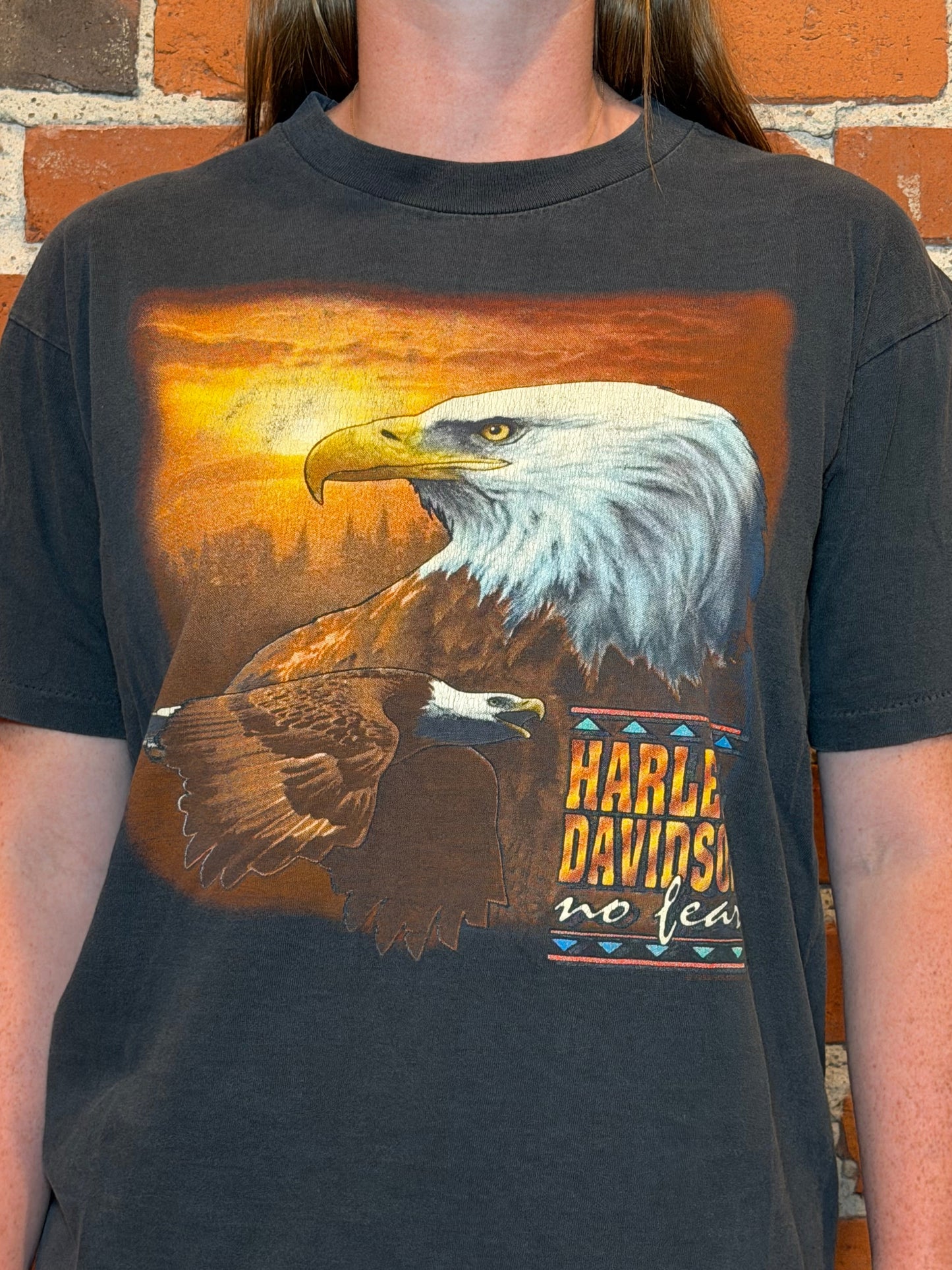 (M) 1992 Harley‑Davidson Twin Cities Savage MN Eagle Tee