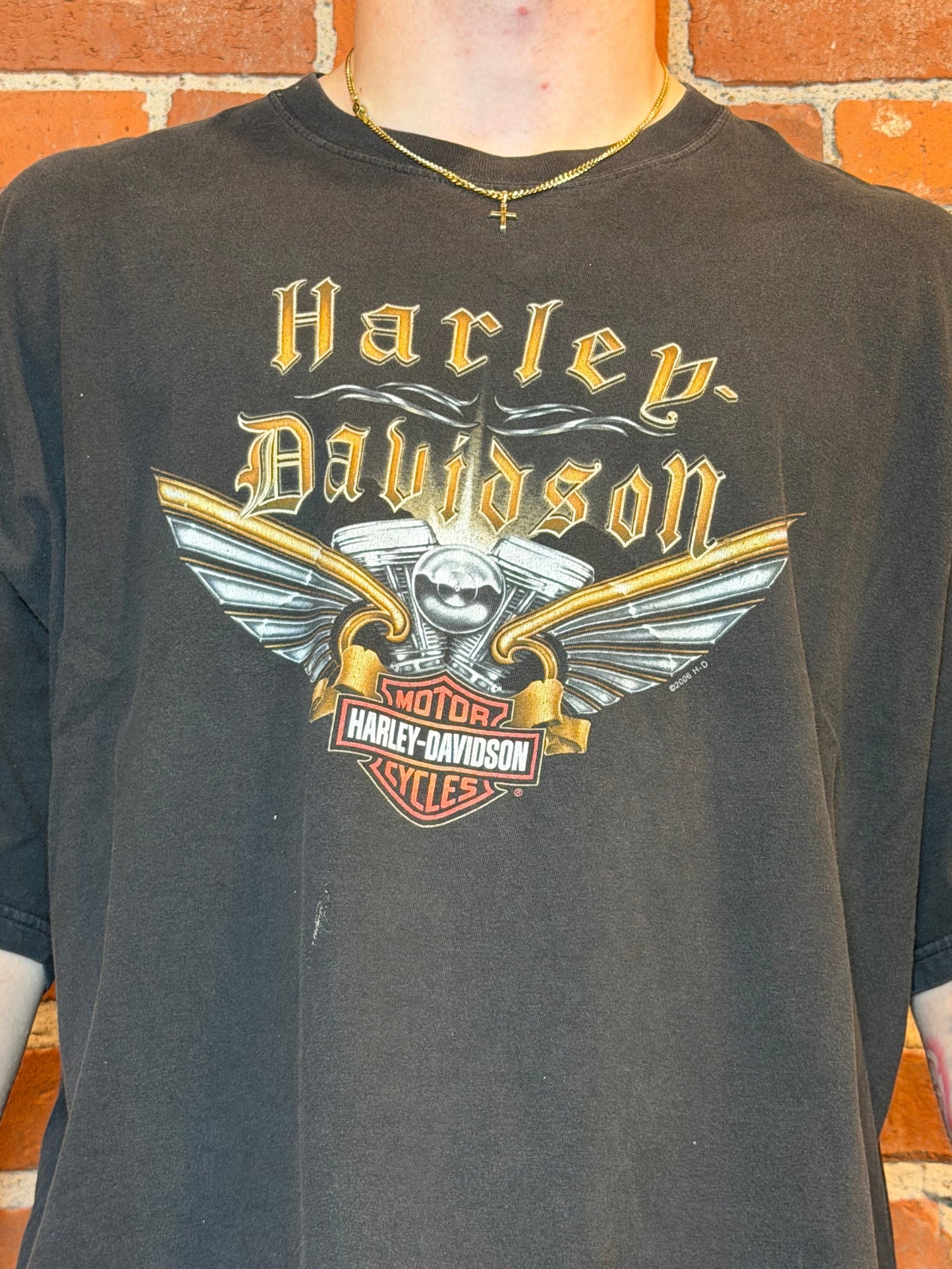 (3XL) 2006 Harley‑Davidson Thunder Tower Columbia SC Cropped Tee