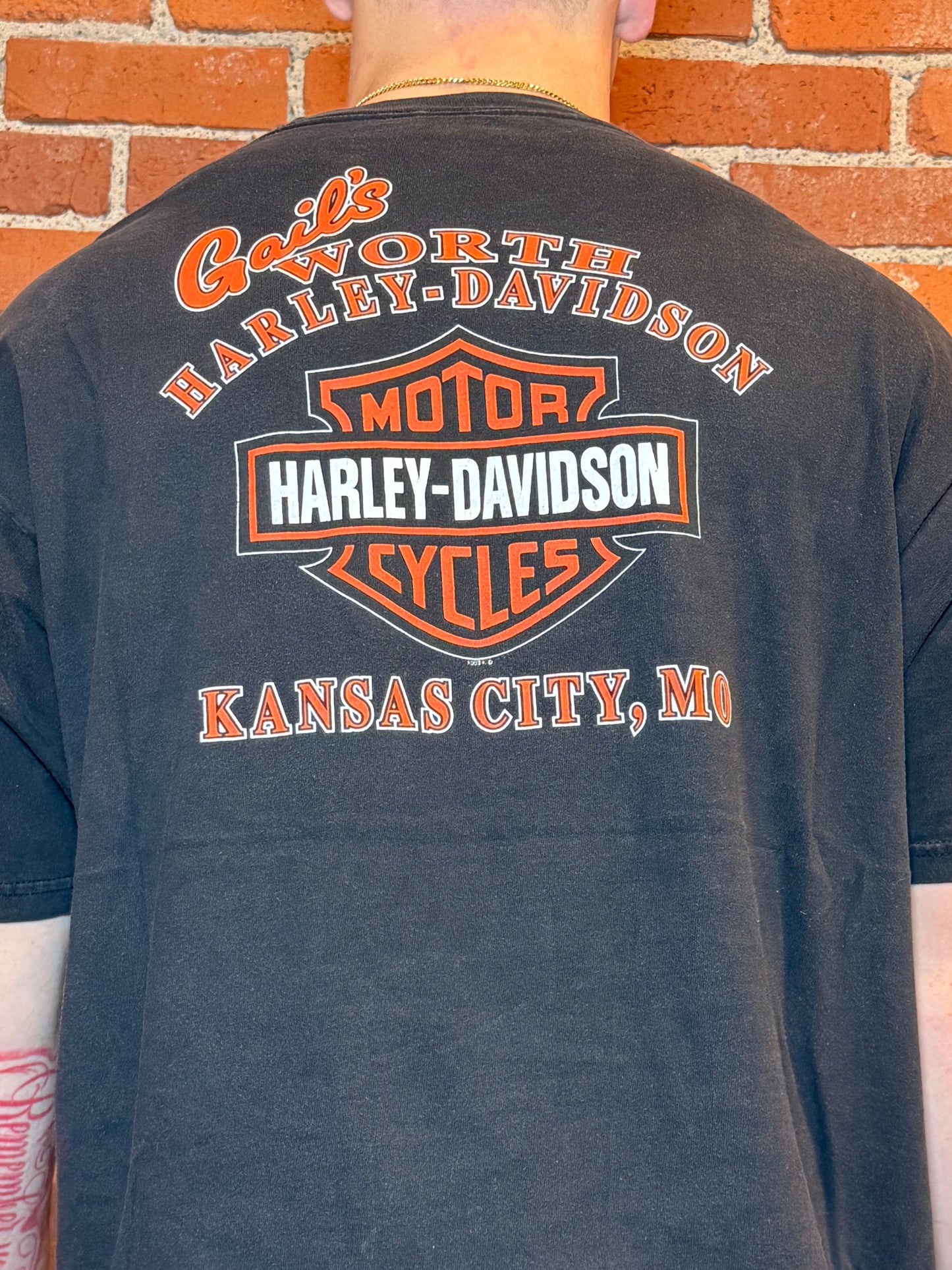 (2XL) Harley‑Davidson Gail’s – Kansas City MO Eagle Flame Tee