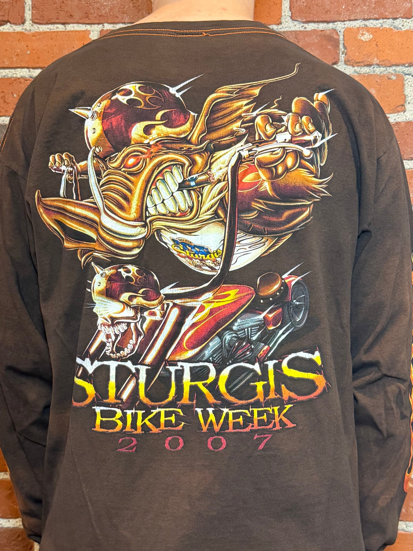 (XL) 2007 Sturgis Bike Week Long Sleeve Tee