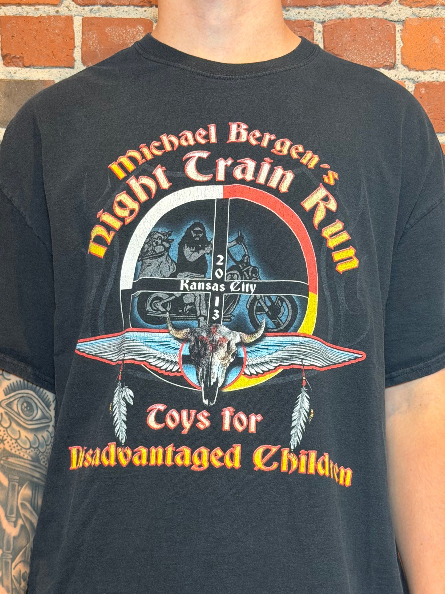 (XL) 2013 Michael Bergen’s Night Train Run – Kansas City Toy Run Tee