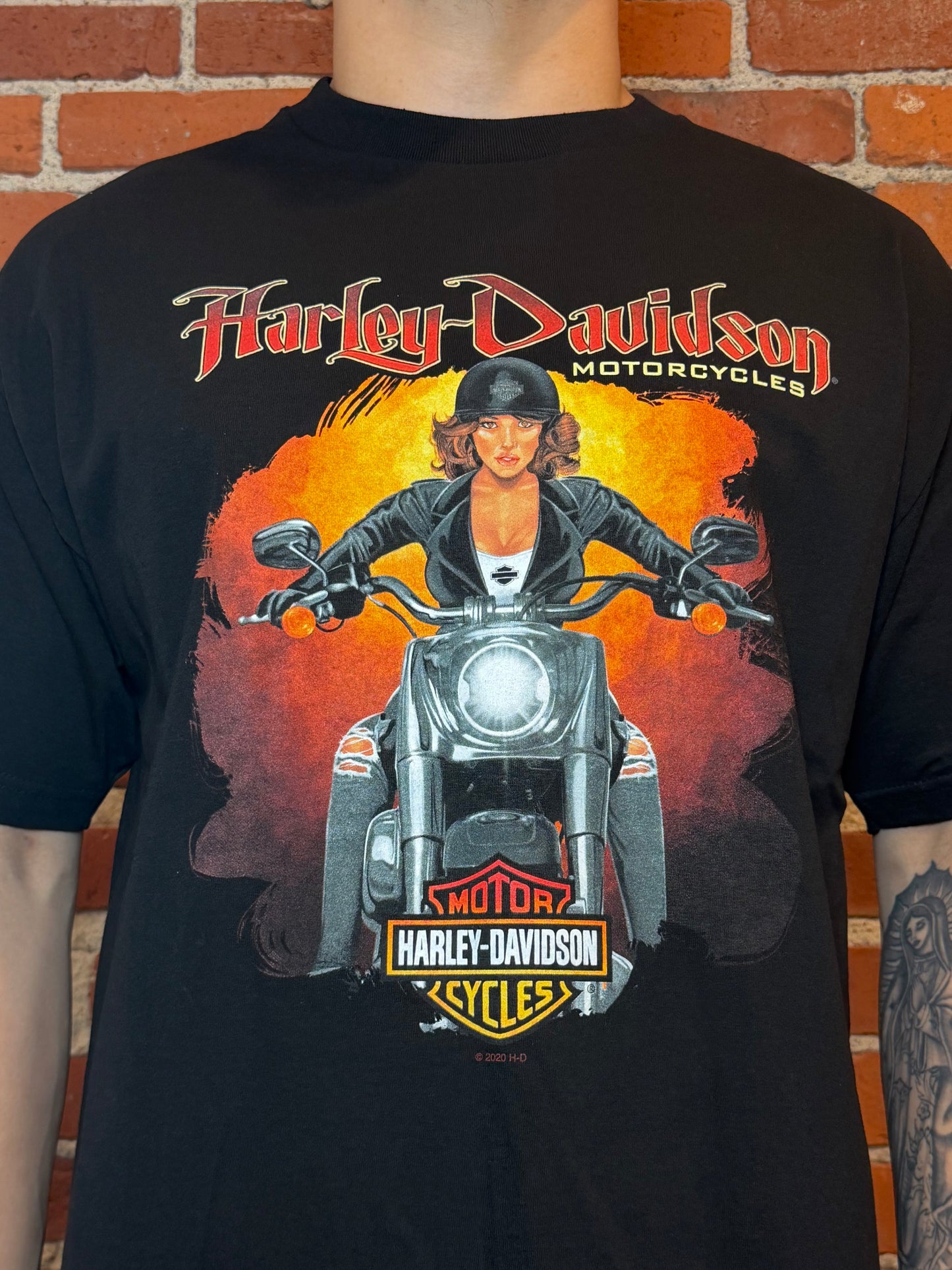 (2XL) 2020 Harley‑Davidson Rawhide Olathe KS “Biker Girl” Tee