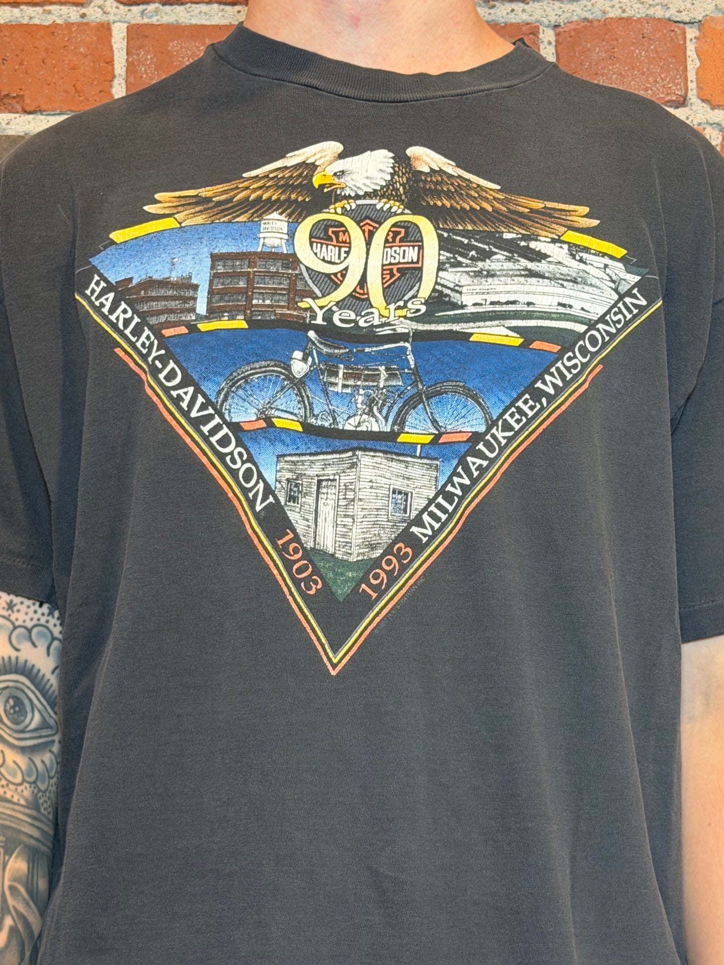 (XL) 1993 Harley‑Davidson 90th Anniversary – Phil Peterson’s Miami Tee