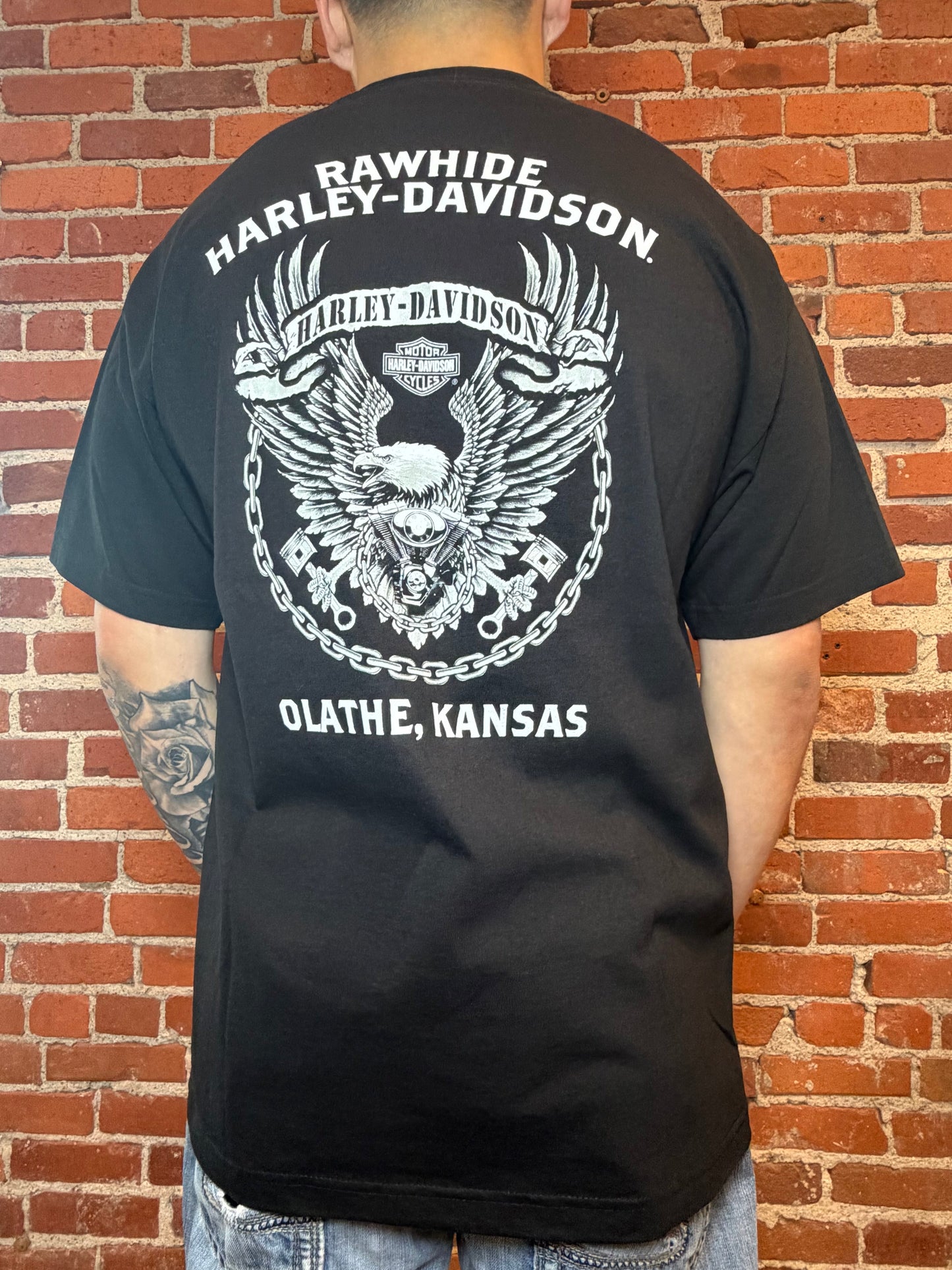(2XL) 2020 Harley‑Davidson Rawhide Olathe KS “Biker Girl” Tee
