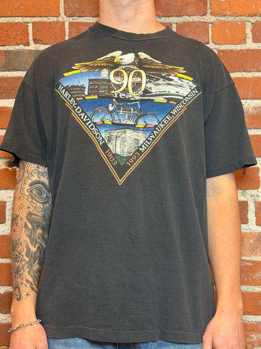 (XL) 1993 Harley‑Davidson 90th Anniversary – Phil Peterson’s Miami Tee