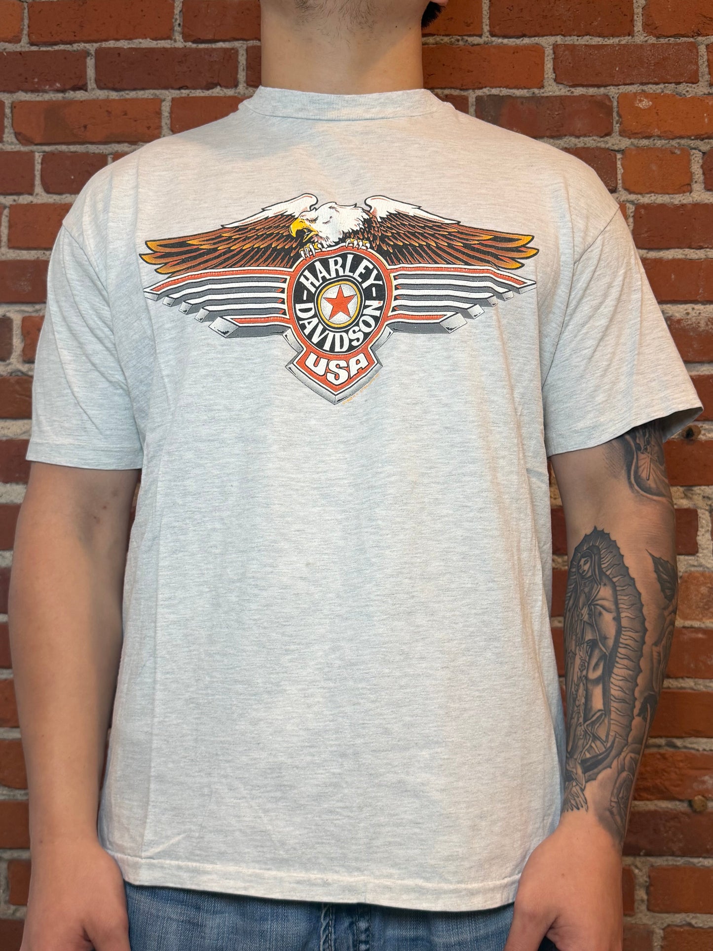 (XL) 1993 Harley‑Davidson Warr’s London Eagle Tee