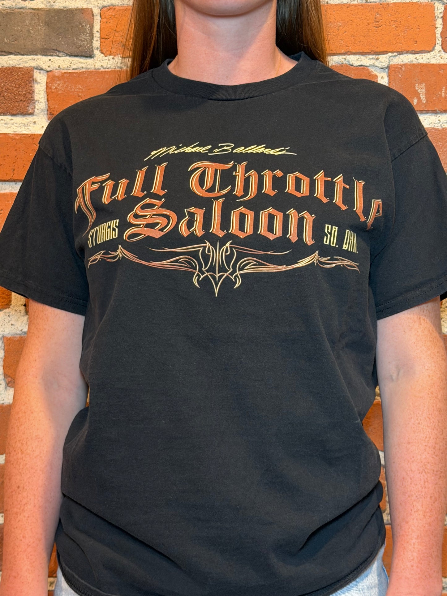 (M) 2000 Full Throttle Saloon – Sturgis SD “Michael Ballard Skull” Tee