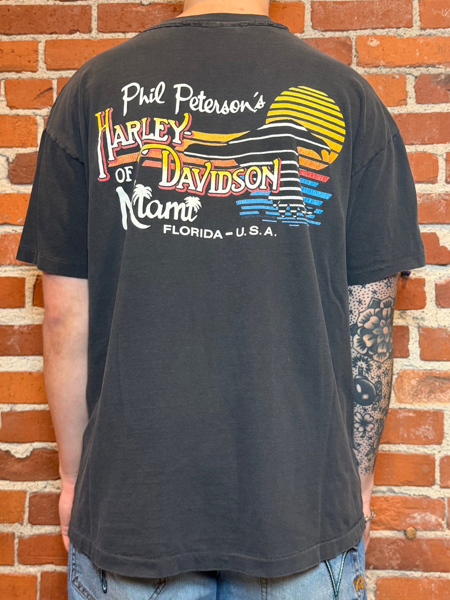 (XL) 1993 Harley‑Davidson 90th Anniversary – Phil Peterson’s Miami Tee