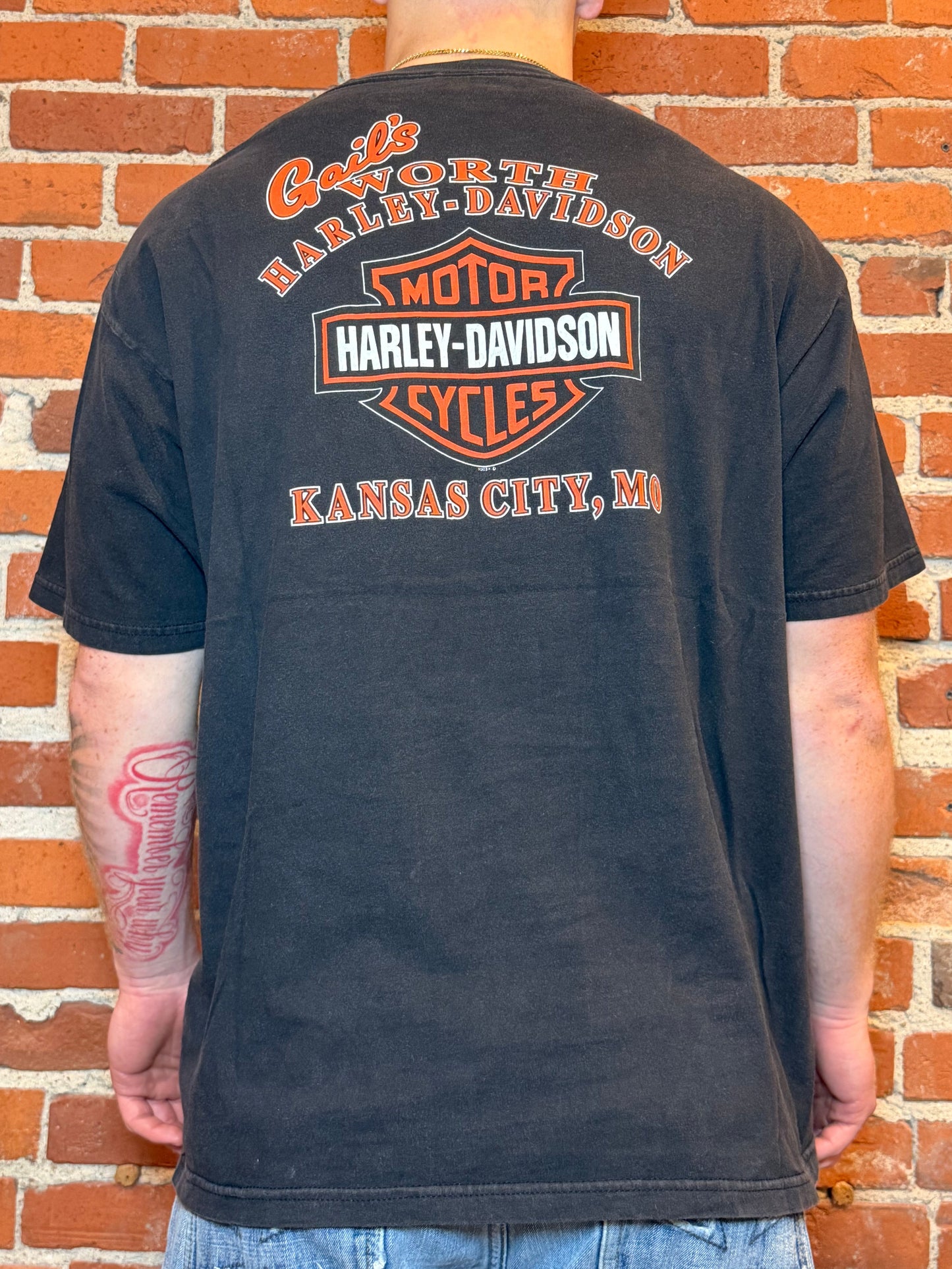 (2XL) Harley‑Davidson Gail’s – Kansas City MO Eagle Flame Tee