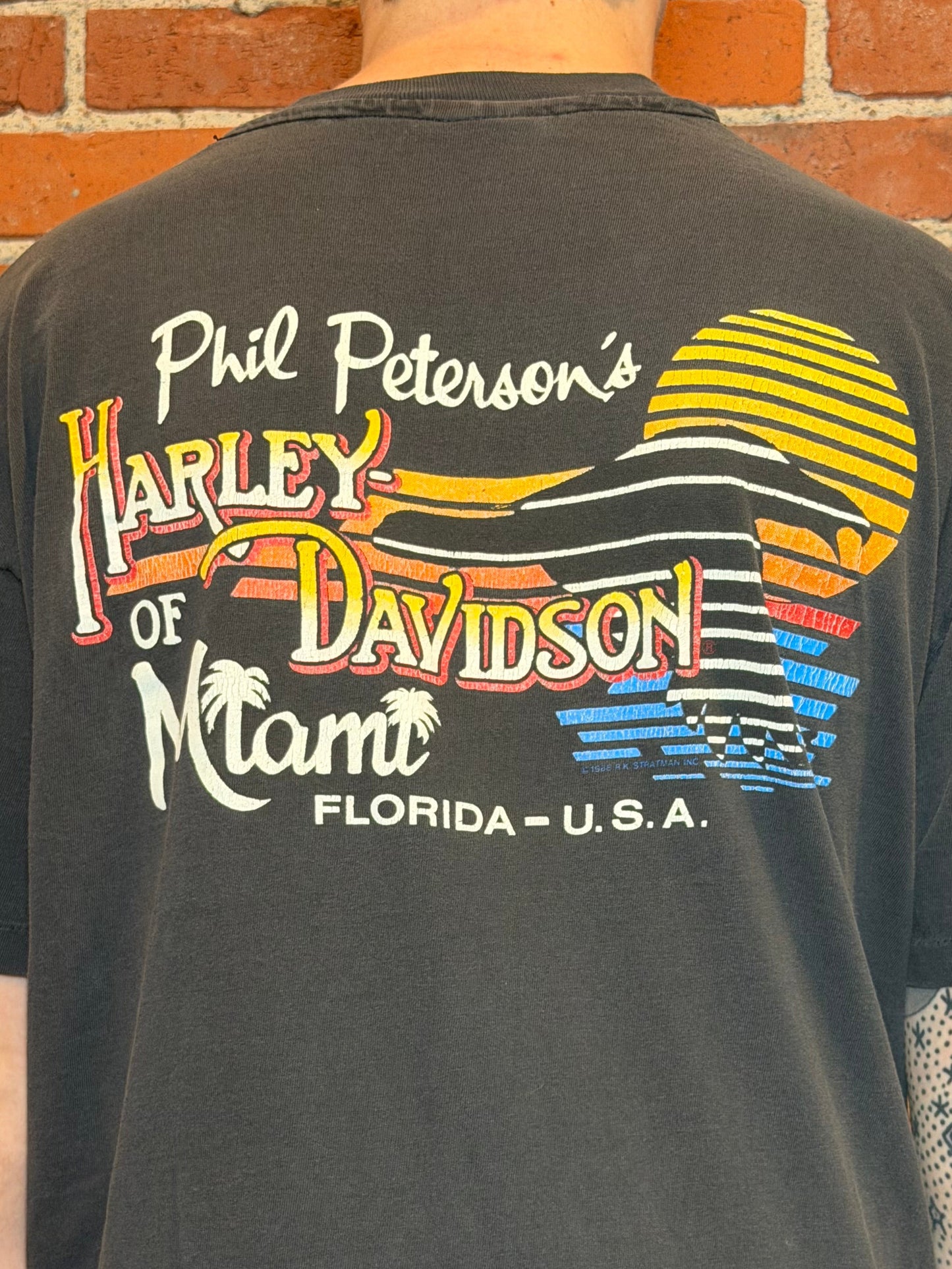 (XL) 1993 Harley‑Davidson 90th Anniversary – Phil Peterson’s Miami Tee