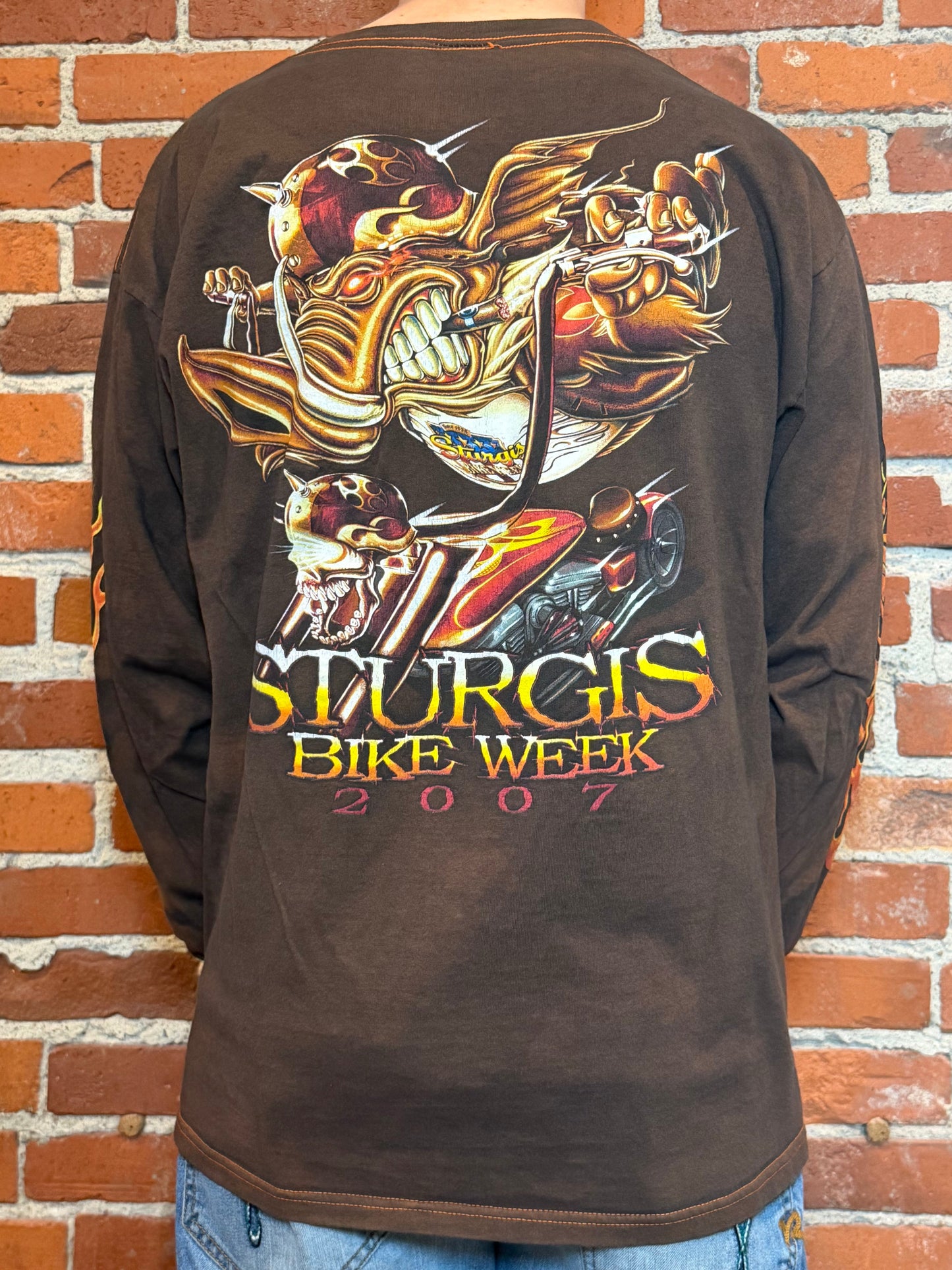 (XL) 2007 Sturgis Bike Week Long Sleeve Tee