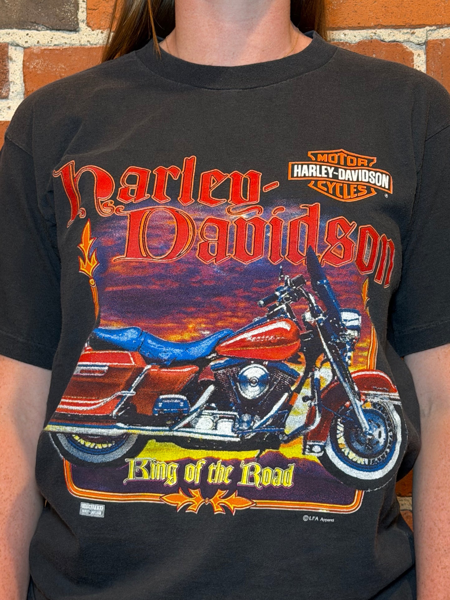 (M) 1995 Harley‑Davidson “King of the Road” Tee