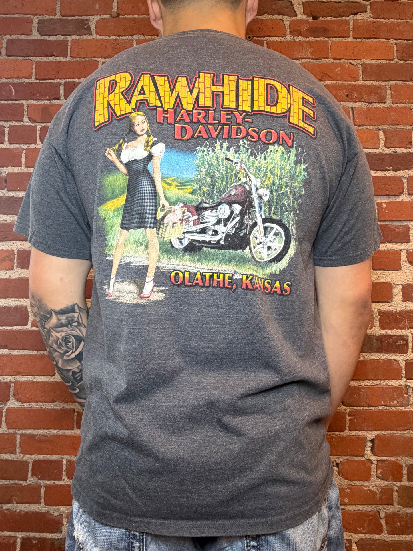 (XL) 2008 Harley‑Davidson Rawhide Olathe KS “Wizard of Oz / Dorothy” Tee