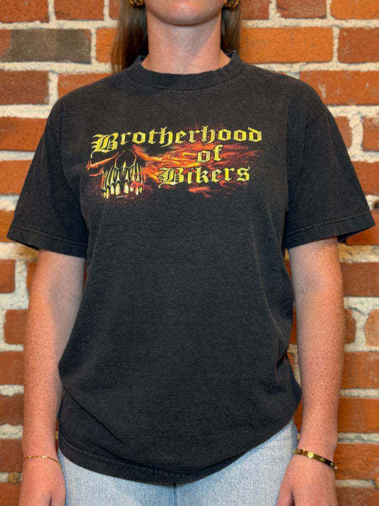 (M) 2009 Hot Leathers “Brotherhood of Bikers” Skull Tee –