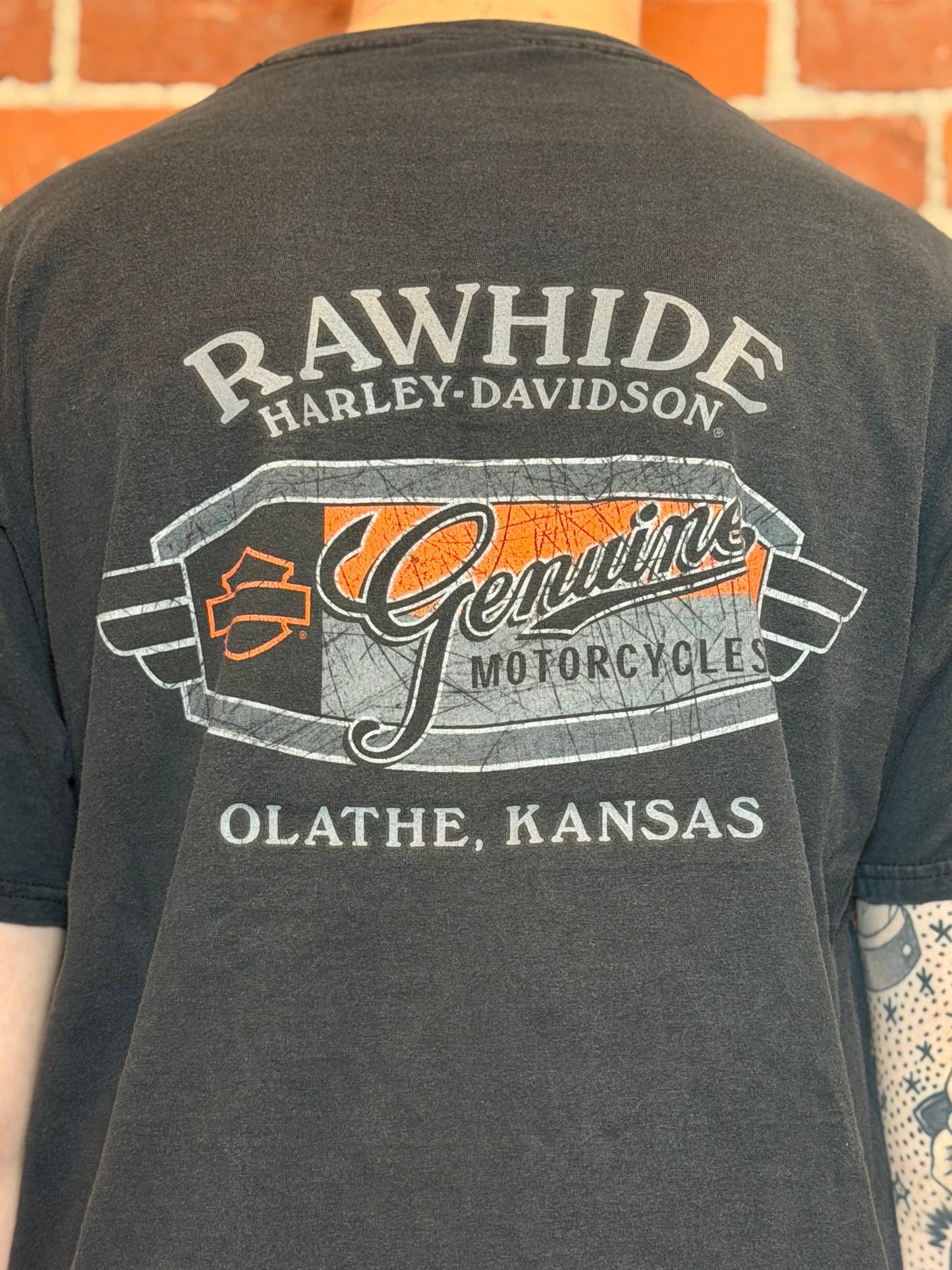 (L) 2014 Harley‑Davidson Rawhide Olathe KS Dealer Tee