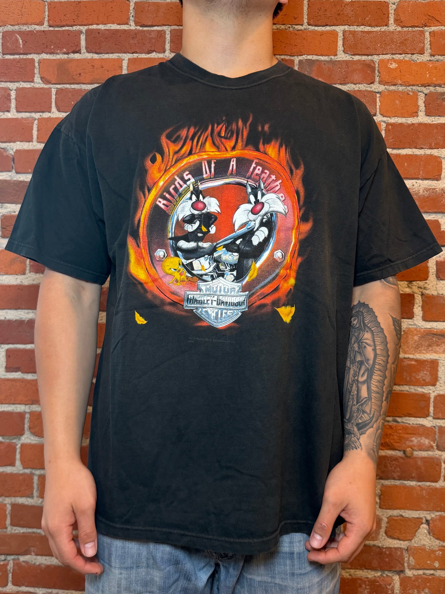 (2XL) 2004 Harley‑Davidson Looney Tunes “Birds of a Feather” Tee