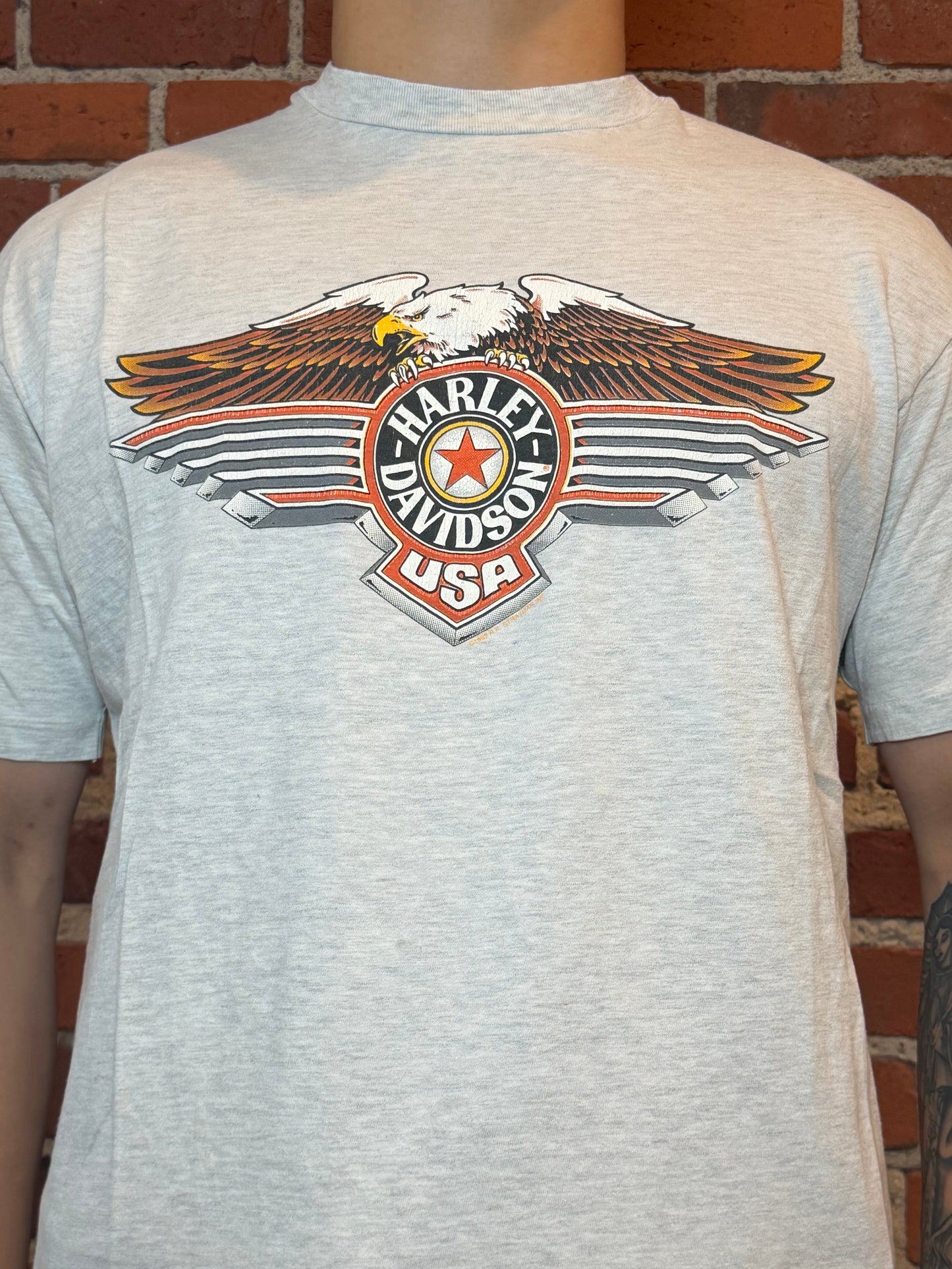 (XL) 1993 Harley‑Davidson Warr’s London Eagle Tee