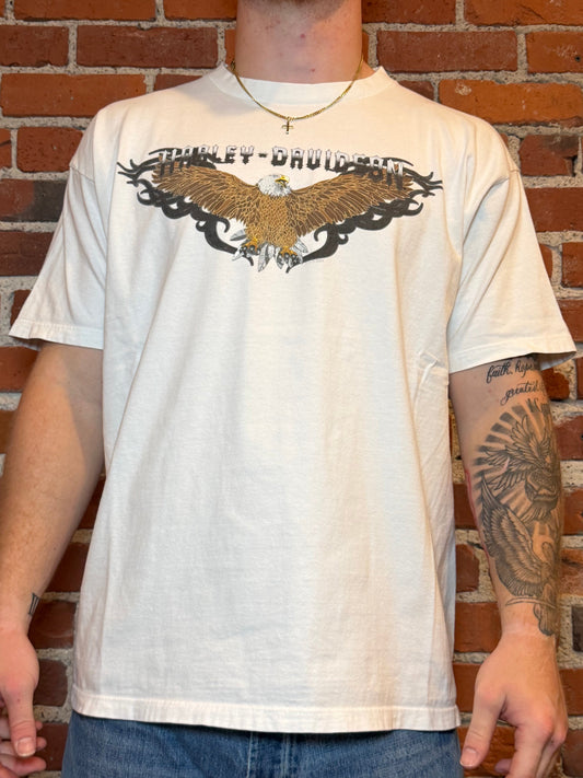 (2XL) 2003 Harley‑Davidson Central Shawnee KS Eagle Tribal Tee