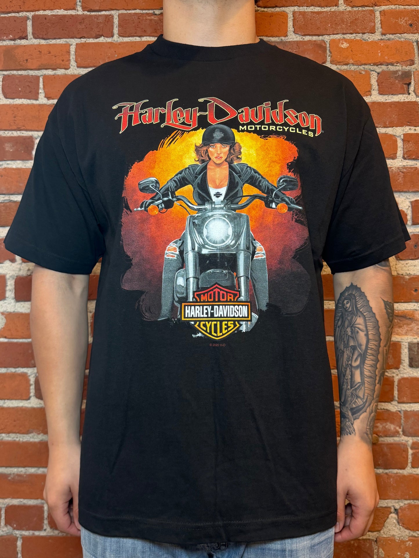 (2XL) 2020 Harley‑Davidson Rawhide Olathe KS “Biker Girl” Tee